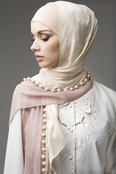 cream and bobbles hijab con imágenes estilo hijab moda para damas vestidos de novia