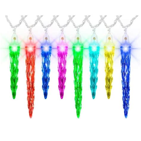 lightshow  count multi function multicolor icicle led plug