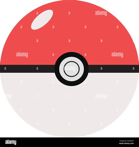 pokeball cut  stock images pictures alamy