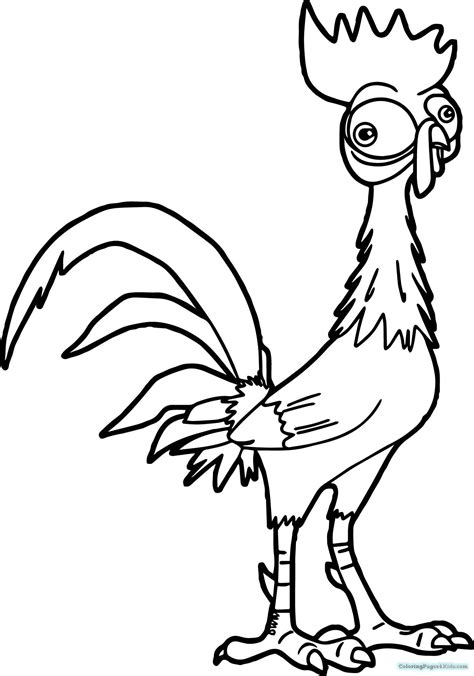 hei hei printable disney coloring pages moana coloring pages cartoon