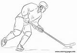 Hockey Coloring Pages Player Nhl Drawing Printable Sport Draw Jets Print Colouring Color Players Winnipeg Kids Sports Goalies Drawings Easy sketch template