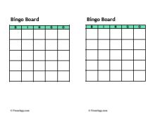 report bingo card template    bingo card template