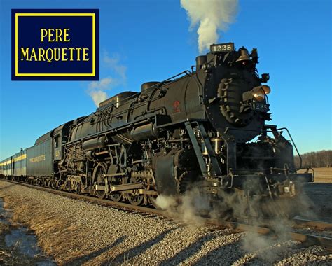 pere marquette    steam train   close  metal sign ebay