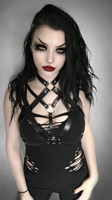 female goth pictures makeup goth gothic glam girls dark punk beauty vampire darya goncharova