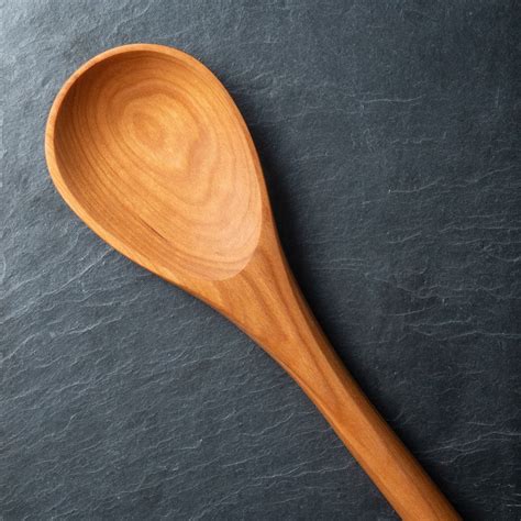 heavy duty   wooden spoon large handmade cherry wood etsy uk