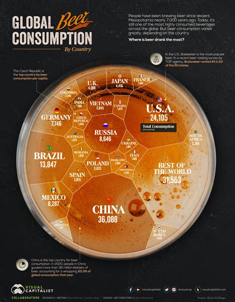 visualizing which countries drink the most beer