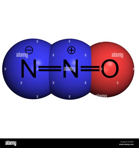nitrous oxide molecule  res stock photography  images alamy