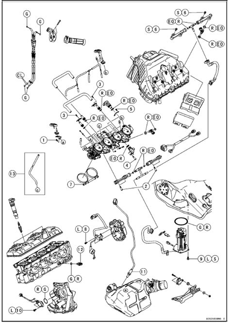 kawasaki ninja  parts diagram engine