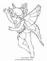 Fairy Coloring Pages Baby Drawing Printable Fairies Fantasy Drawings Choose Board Color Outline sketch template