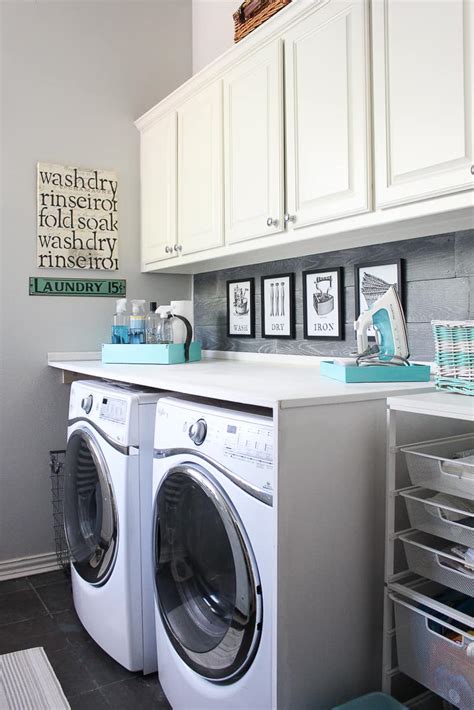laundry room prettier   practical bluesky  home
