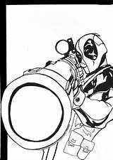Coloring Book Gunsmoke Pages Deadpool Template sketch template