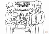 Coloring Pages Scout Girl Selling Cookie Cookies Scouts Brownie Girls Printable Sell Colouring Print Getcolorings Template Colorings Supercoloring Crafts Drawing sketch template