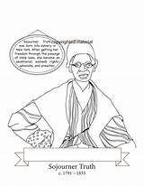 Sojourner Truth sketch template