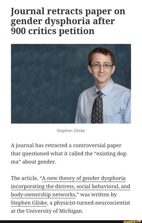 journal retracts paper on gender dysphoria after 900
