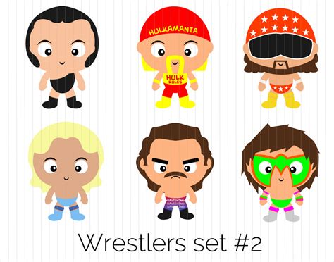 Wrestling Clipart Andre The Giant Hulk Hogan Macho Man