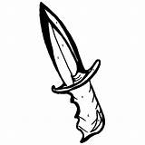 Knife Coloring Pages Designlooter Drawings Template sketch template