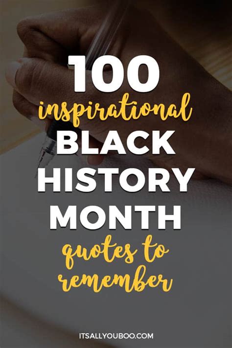 100 inspirational black history month quotes to remember
