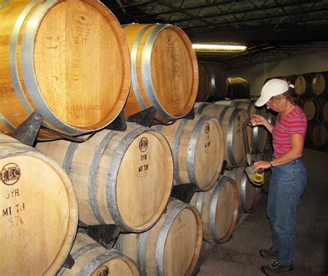 Chardonnay In American Oak Barrels Wagner Vineyards Estate Winery