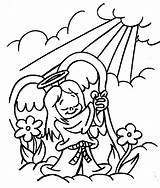 Angel Coloring Pages Christmas Coloringpages1001 sketch template