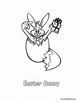 Bunny Cracked Egg Coloring Color Hellokids Print Online Easter Pages sketch template