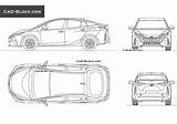 Prius Toyota Prime Drawing Cad Car Block Autocad Dwg Paintingvalley sketch template
