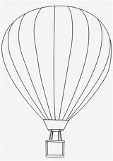 Balloon Air Hot Outline Clipart Coloring Valuable Seekpng Transparent sketch template