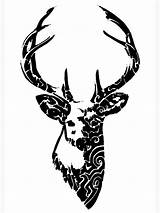 Deer sketch template