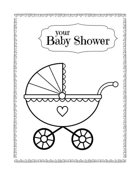baby shower coloring pages printable coloring pages