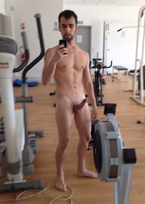Horny Man Completely Naked In The Gym Gay Man Blog
