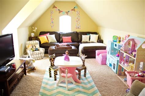 girly pink and blue play room project nursery