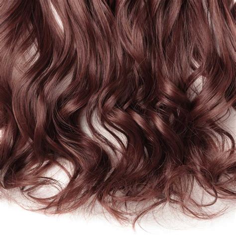 1 Piece Curly Synthetic Clip In Hair Extensions 613