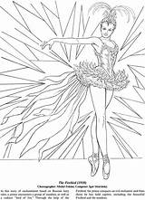 Coloring Pages Dance Ballet Dover Adults Book Ballets Adult Favorite Ballerina Publications Books Welcome Firebird Colouring Volwassenen Voor Camp Team sketch template