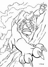 Mufasa Lion Scar Entrain Tomber Roi Simba Gratuit sketch template