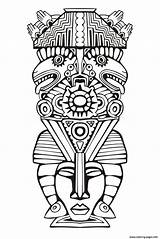 Coloring Pages Aztecs Inca Library Clipart Printable sketch template