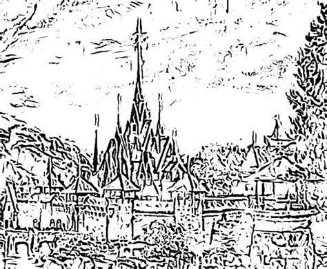 holiday site coloring pages  frozen castles   downloadable