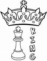 Chess Para Coloring King Colorear Piece Pages Ajedrez Dibujo Simple Drawing Pieces Book Machines Printable Clipart Ra Rey Color Corona sketch template