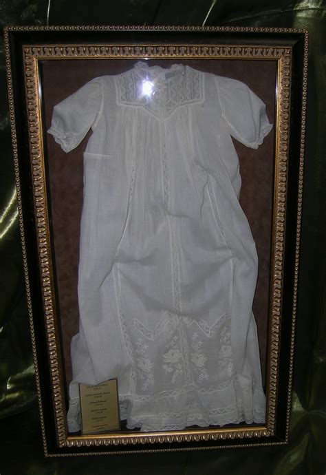 antique christening gown framed  floral keepsakes wwwfacebookcom