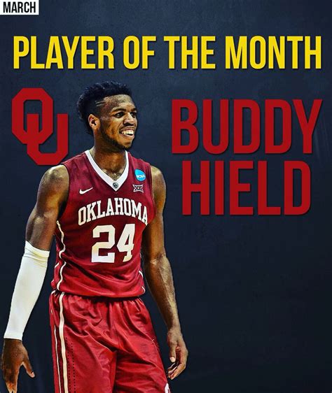 March Madness Awards Player Of The Month Buddy Hield Hield Buddy