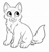 Puppy Lineart sketch template