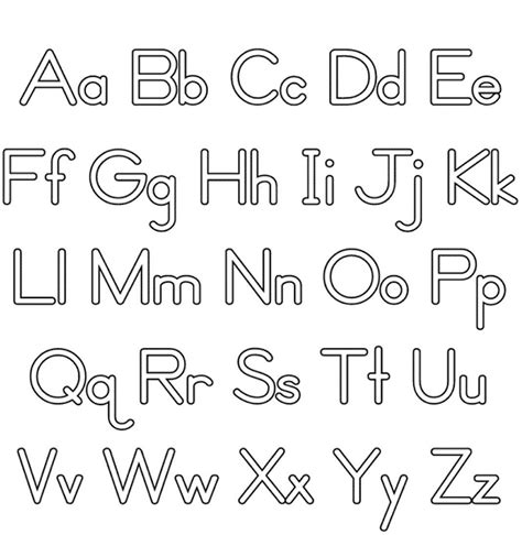 upper   case alphabet printable