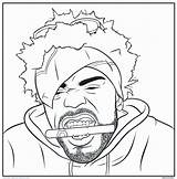Gangsta Rappers Rap Tupac Rapper Mandala Coloringhome Pag Splatters Papercrafts sketch template