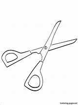 Scissor sketch template