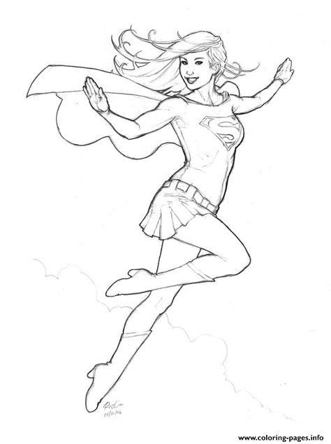 print supergirl  coloring pages  images supergirl drawing