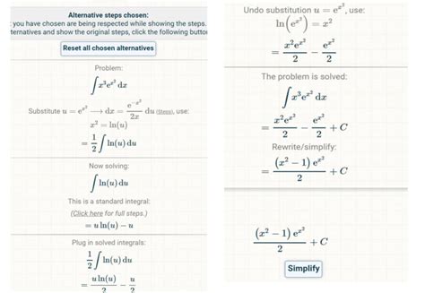 alternative version  problem   integral calculator