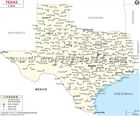 texas map  city