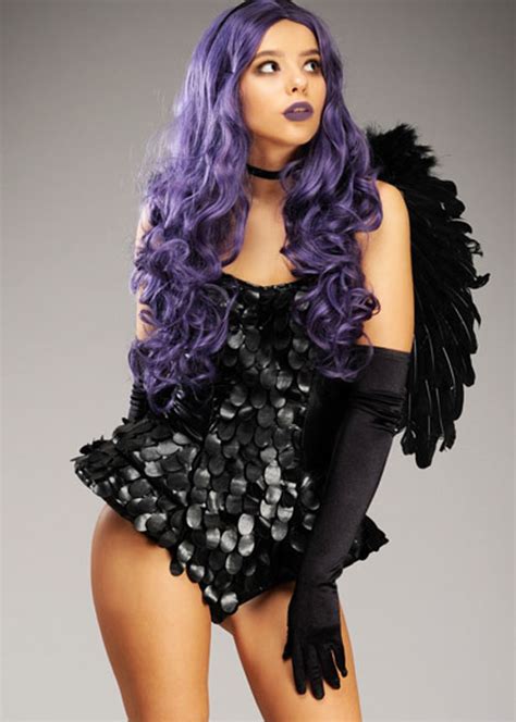 Womens Halloween Gothic Dark Angel Costume