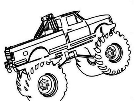 printable coloring pages  kids monster trucks