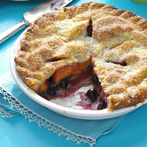 peach blueberry pie recipe taste of home