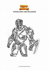 Fortnite Scientist Visitor Ausmalbild Supercolored sketch template