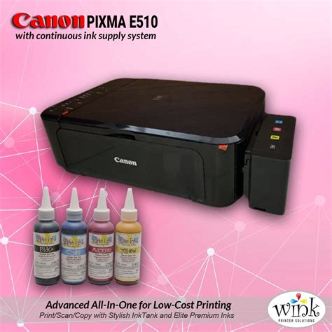 canon pixma  printer scanner copier  xerox  ciss continous ink  elite dye inks